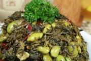 小咸菜烧毛豆，美味又健康（一道简单易做的下饭佳肴）