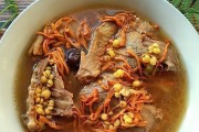 营养滋补佳品——薏米虫草花椰汁牛骨汤（家常好喝，养生滋补，煲汤大法必备！）